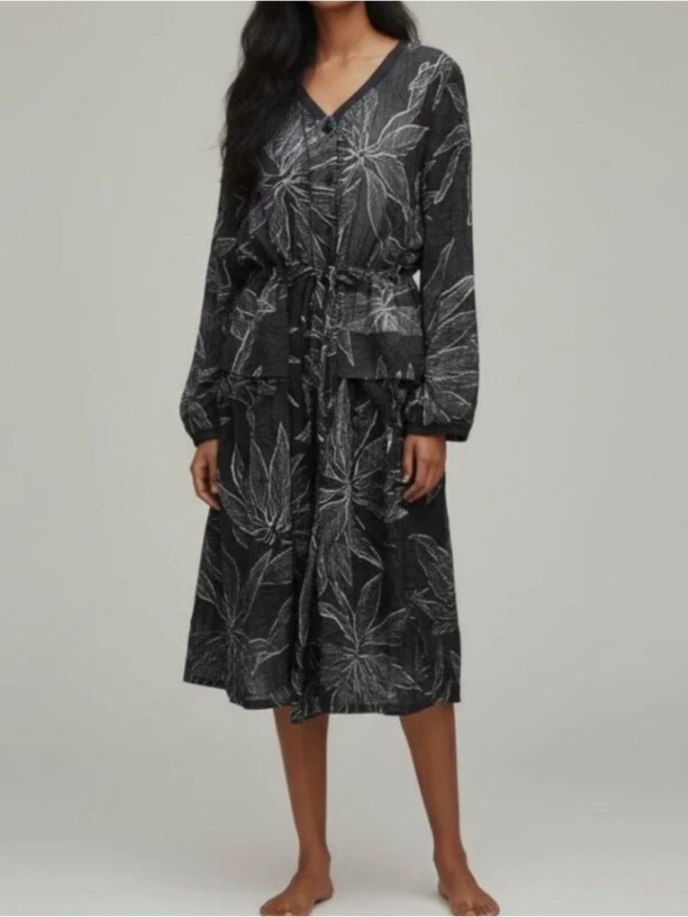 Alembika The Everything Semi-sheer long sleeve Dress/Duster SzM
